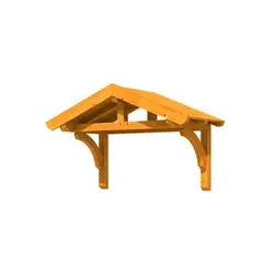 SKANHOLZ Vordach »Stettin«, 180 x 80 cm (BxT), nordische Fichte, eiche hell - beige | braun