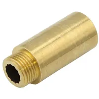 GENERAL FITTINGS - Hahnverlängerung 1/2'x50mm Messing Gewindeverlängerung
