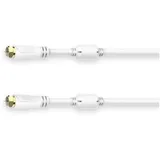 Hama Koaxialkabel F-Stecker/F-Stecker 7,5 m Weiß
