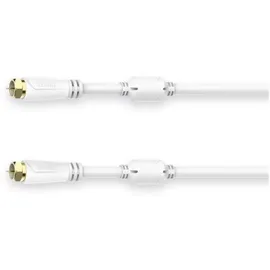 Hama Koaxialkabel F-Stecker/F-Stecker 7,5 m Weiß