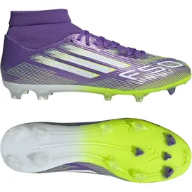 adidas F50 League Mid FG/MG Purple Rush / Cloud White / Lucid Lemon 39 1/3
