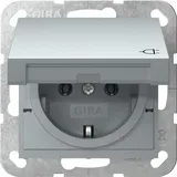 Gira System 55 SCHUKO-Steckdose 16A 250V, Alu (4454 26)