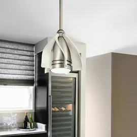 Elstead Lighting Terna 38 cm Deckenventilator Champagner