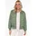 Zwillingsherz Bomberjacke "Be Happy", Damen, Gr. L, grün (tannengrün), Steppware, Obermaterial: 100% Polyester, regular fit kurz, angesetztes Bündchen, Jacken Bomberjacke, modisch, Kontrastdetails, regular fit, langärmelig, mit Herzsticker