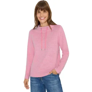 CECIL Funnelneck Melange Rippshirt Dark Blossom Melange L - L