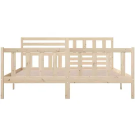 vidaXL Massivholzbett 180 x 200 cm Braun