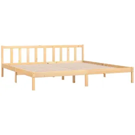 vidaXL Massivholzbett 180 x 200 cm Braun