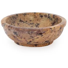 Nklaus 8cm runde Räucherschale aus Speckstein für Weihrauch Räucherwerke Naturfarbe 14017