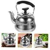 Cabilock Wasserkessel Induktion Teekessel Pfeifenkessel Gasherd Flötenkessel Edelstahl Wasserkocher Gasherd Wasserkessel Pfeifende Teekanne 2L Teekessel Teakettle für Küche Wandern Camping