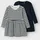 NAME IT Nmfvivia DRESS 2P Noos Kleid, Dark Sapphire/Stripes:Pack W. Dark sapphire), Stripes, 92 EU - 92