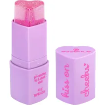 Essence kiss on cheeks pH-reacting lip & cheek stick, Lippenstift, Nr. 01, Pink, farbanpassend, natürlich, vegan, ohne Parabene, ohne Mikroplastikpartikel, Nanopartikel frei, 1er Pack (4.5g)