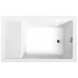 JAZZ 120x75cm Duschwanne mit Sitz, weiss