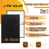 TW Solar 4 Stück 405Wp Solarmodul, Full Black für Balkonkraftwerk