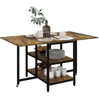 Homcom Esstisch Spanplatte, Stahl
