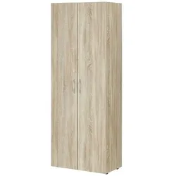 Schrank, 2-türig ¦ holzfarben ¦ Maße (cm): B: 80 H: 185 T: 40