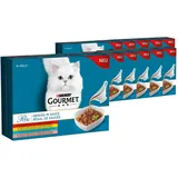 PURINA GOURMET Perle Genuss in Sauce Katzenfutter nass, 10er Pack (10 x 8 x 85g)
