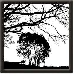Artland Wandbild »Landschaft«, Bäume, (1 St.) Artland Farbe Bild(er): schwarz