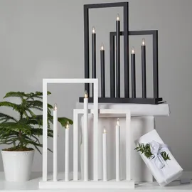 Star Trading Kerzenleuchter Frame Holz Weiß