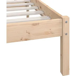 vidaXL Massivholzbett 180 x 200 cm H2 Braun