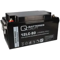 Q-Batteries 12LC-80 / 12V - 80Ah Blei Akku Zyklentyp