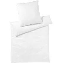 ELEGANTE Solid Jersey weiß 155 x 220 cm + 80 x 80 cm