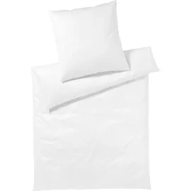 ELEGANTE Solid Jersey weiß 155 x 220 cm + 80 x 80 cm