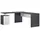 INOSIGN Eckschreibtisch »New Selina«, Schreibtisch, Schubkästen, mit oder ohne Monitoraufsatz, B 180/160 cm grau
