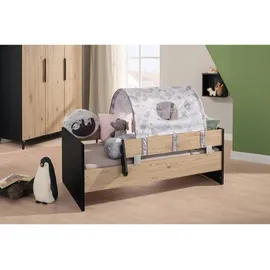 Paidi Bettseiten Tomke 2er-Set Holzoptik Eiche Bordeaux