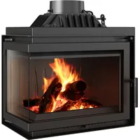Kratki Kamineinsatz Gusseisen SIMPLE links 8 kW Ø 180
