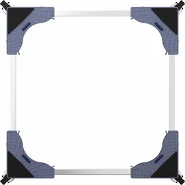 vidaXL Waschmaschinensockel Grau 66 x 66 x 12 cm Edelstahl - Grau