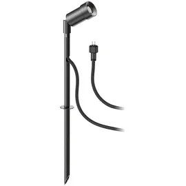 ledscom.de Außenstrahler Aluminium 42,2 cm 1er Set schwarz