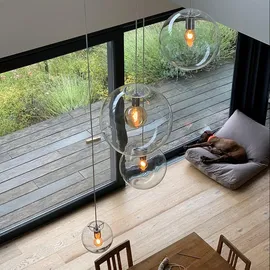 s.luce Orb 1-flg. Ø 50 cm rund schwarz/rauch