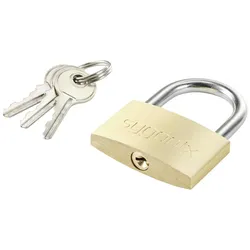 Sygonix SY-5045284 Vorhängeschloss 39.8 mm verschieden schließend Goldgelb Schlüsselschloss