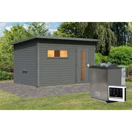 Karibu Hytti 6 inkl. 9 kW Bio-Kombiofen + int. Steuerung