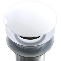 Bernstein - Pop-up Blende Mineralguss Für Ablaufgarnitur Weiß Glänzend