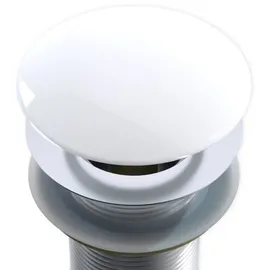 Bernstein - Pop-up Blende Mineralguss Für Ablaufgarnitur Weiß Glänzend