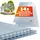 Gardebruk Doppelstegplatten 4 mm Zuschneidbar 121x60,5 cm Polycarbonat 10,3 m2 UV-beständig Klar Hohlkammerplatten