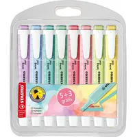 Stabilo Textmarker swing cool Pastel Etui, 8 Stück/8 Farben