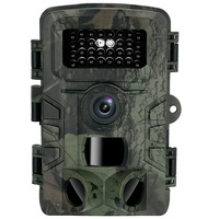 GelldG Wildkamera 16MP 1080P Video Wildtierkamera mit Infrarot Überwachungskamera rot