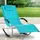 tillvex Relaxliege Sonnenliege 150 x 60 x 89 cm Blau