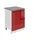 Belini Unterschrank Küche 60 x 0 x 0 cm Rot