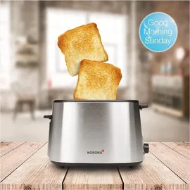 KORONA Toaster 21255 Edelstahl 1000W - Schwarz