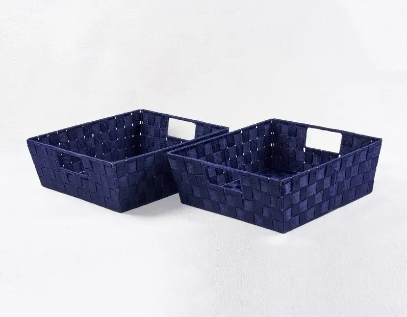 2er-Set tragbarer PP-Webgirlandenregale, Marineblau, 15 x 13 x 5 cm (H), Neujahrssale, Top-Geschenkideen