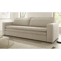 Schlafsofa in beige Cord Sofa 3-Sitzer mit Bettfunktion 3er-Sofa 244 cm Pesaro