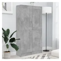 vidaXL Bücherregal 82,5 x 30,5 x 150 cm Betongrau