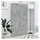 vidaXL Bücherregal 82,5 x 30,5 x 150 cm Betongrau