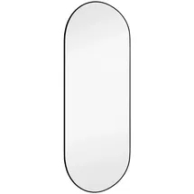 Möbel Kraft Spiegel ¦ schwarz ¦ Glas,Aluminium,Metall ¦ Maße (cm): B: 30 H: 70 T: 0.4