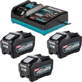 Makita Power Source Kit 3x BL 4050 F Akku 40 V max. 5,0 Ah XGT + DC 40 RA Ladegerät,