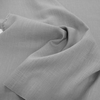 TOLKO 50cm Leinenstoff Meterware natur Leinentuch für Kleider Hose Rock Bluse Hemd Vorhänge Gardinen Kissen Bettwäsche | 140cm breit | Stoffe zum Nähen Meterware Leinen Stoff kaufen (Grau)