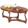 stile elisa Ovaler Kaffeetisch Braun Holz 120 x 64 x 45 cm
